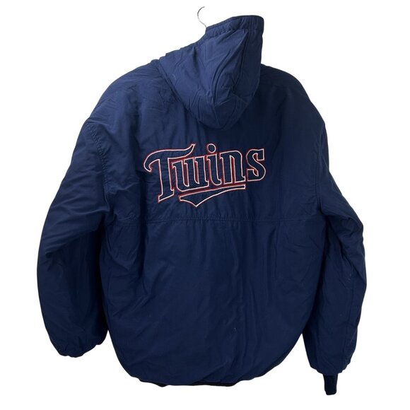 Vintage DeLong Minnesota Twins Men’s Small/ Youth Large Puffer Jacket Bomber USA - Picture 2 of 16